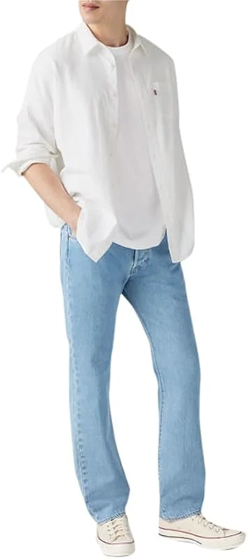 Levi's Herren Jeanshose 501 Original mit Knopfleiste, Straight Fit — Heizkleidung