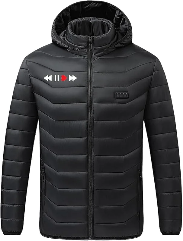 Beheizbare Jacke Damen Herren, Heizjacke mit 21 Heizzone, Eletriksche Beheizbare Weste mit USB, Elektrische, für Skifahren, Motorradfahren, Outdoor Casual Pullover Weiche und Warme Beheizbare jacke — Heizkleidung