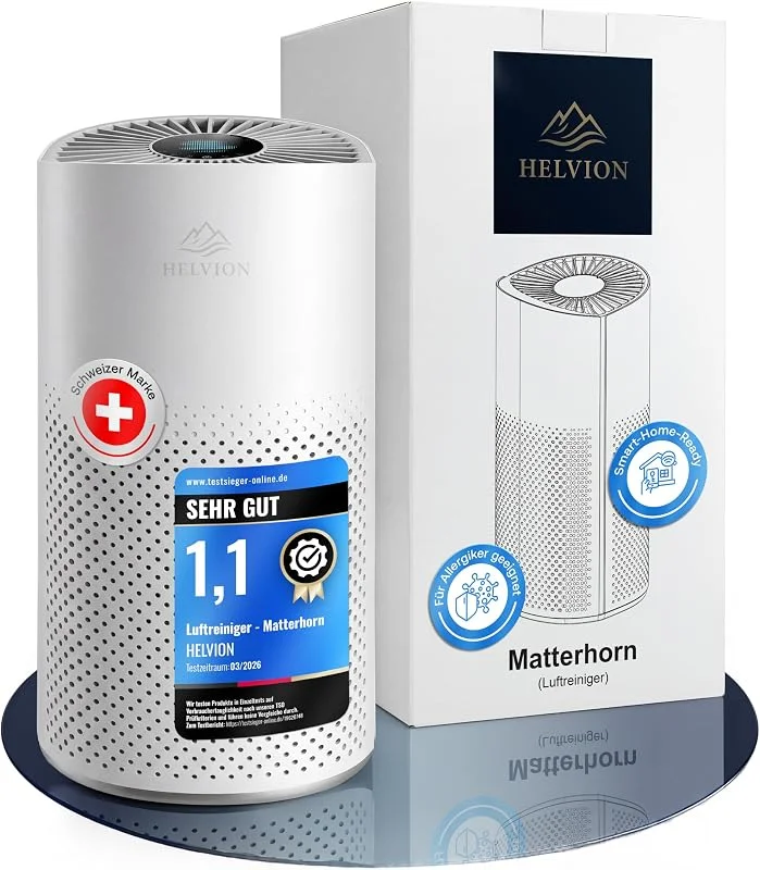 Luftreiniger Allergiker 200m³, h CADR [Ionisator] Geruchsneutralisierer für Räume ≤ 25m², Air Purifier, Luftfilter Wohnung 3in1: Vorfilter, HEPA H13 und Aktivkohlefilter, Luftreiniger Raucherzimmer — Luftbefeuchter