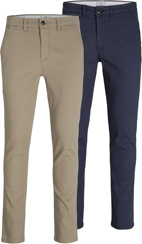 JACK & JONES Male Chino Hose 2er-Pack Slim Fit Chino Hose — Heizkleidung