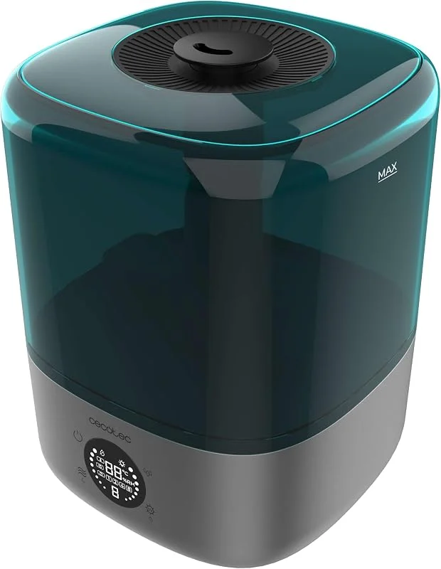 Cecotec Wasser-Luftbefeuchter mit Fernbedienung Breezecare 2900 Smart. 25W, maximale Befeuchtung 300ml, h, 4, 5L Tank, Touchscreen, Timer bis zu 8 Stunden, Feuchtigkeitskontrolle von 45% bis 90%