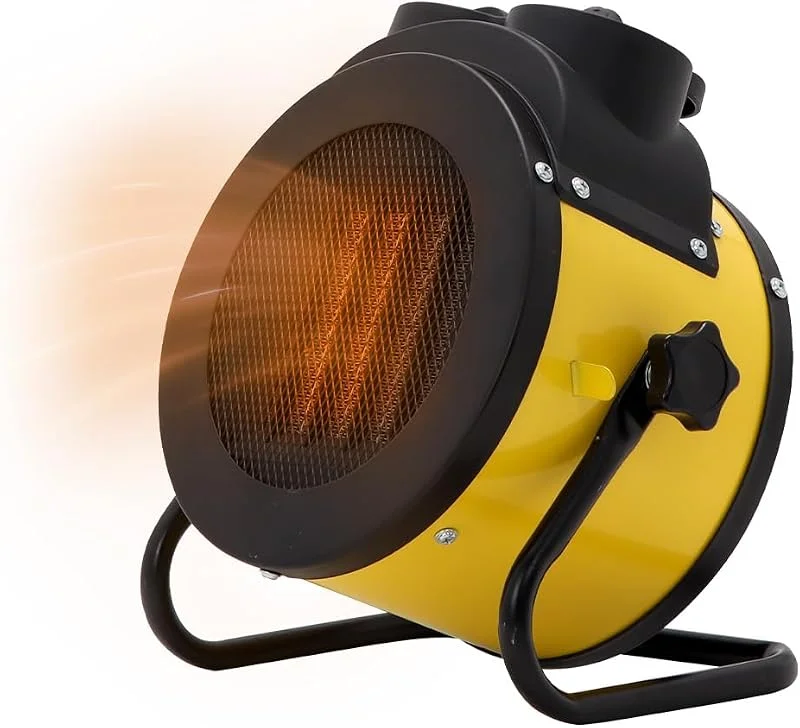 Wintem Heizlüfter aus Keramik, 2000 W, 3 einstellbare Intensitäten und Überhitzungsschutz, ideal für Schlafzimmer, Büro oder Badezimmer, kompakt und leicht zu bewegen, 25, 5 x 19 x 30, 5 cm — Heizung Warmepumpe