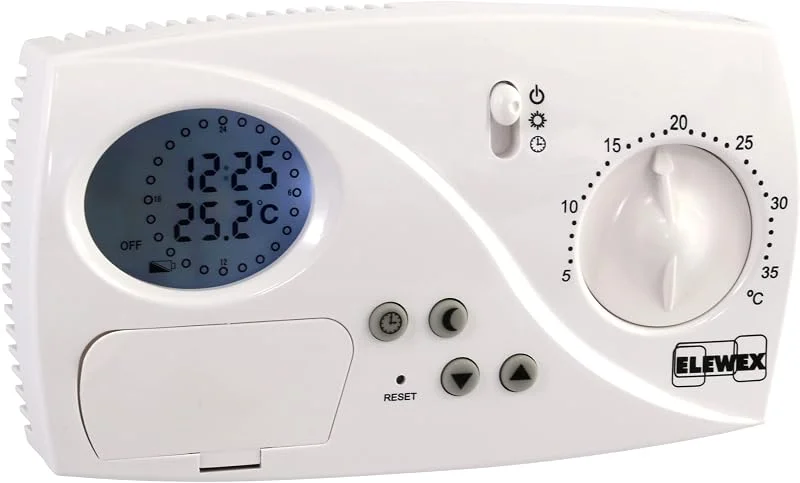 VEMER VE773200 CT 24H - Heizungsthermostat, Thermostat mit Tagesprogrammierung, Stromversorgung mit Batterien, Weiß — Heizung Warmepumpe