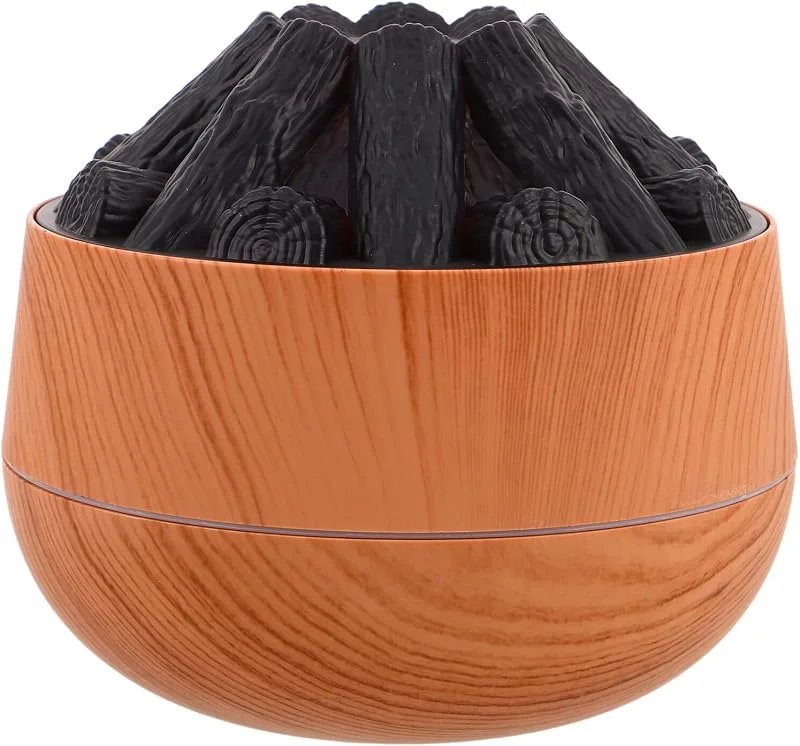 Tisch Nachtlicht Luftbefeuchter 300ml mit Holzmaserung