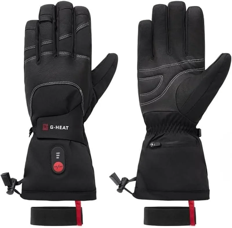 G-HEAT Beheizbare Skihandschuhe EVO-3 Leder - Hohe Isolierung — Heizkleidung