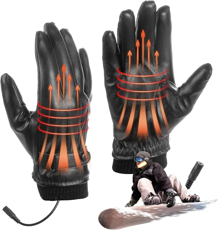 Elektrische Beheizte Handschuhe - Winter Warme Handschuhe, Wasserdichte Touchscreen Heizhandschuhe für Outdoor Angeln Motorradfahren Wandern Radfahren Arbeiten Skifahren — Heizkleidung