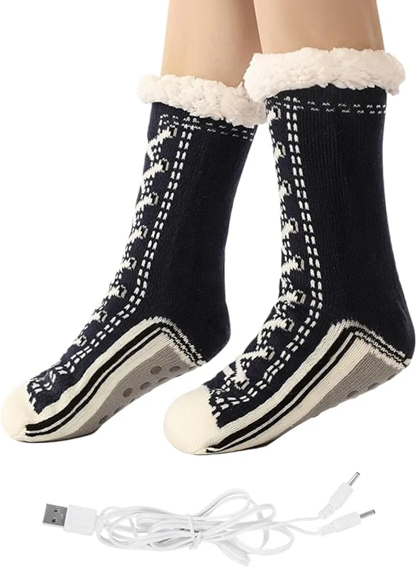 Beheizte Socken für Herren, Fußwärmer für den Winter, wärmend für Camping — Heizkleidung